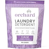 Orchard Laundry Detergent Powder Natural Deep Cleaning Laundry Powder for Sensitive Skin - Lavender Chamomile - Plant Based Effective Ingredients - 3.5lbs - Enzyme-Powered, Eco Friendly Detergent