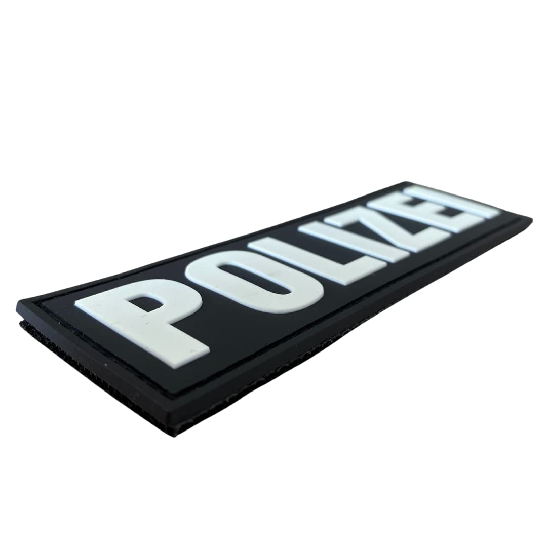 Polizei Fluor PVC Patch - Glow in the Dark - Nachtleuchtend - Police