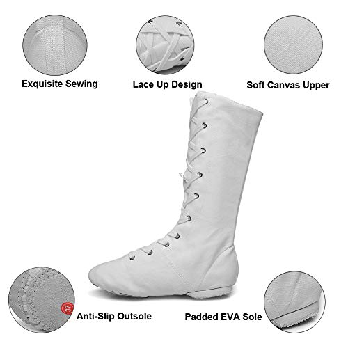 MSMAX Adult Dance Boots High Top Ballet Jazz Dancing Sneakers2