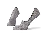 Smartwool Hide and Seek Sock - Women’s Merino Wool No Show Socks Medium Light Gray