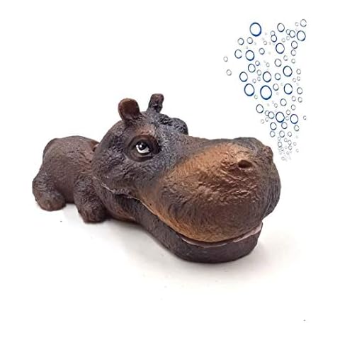 Superdream Frog Air Stone Bubbler Aerating Aquarium Ornament Fish Tunk Decorations (Hippopotamus) Cover