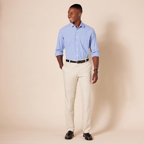 Image of Amazon Essentials Men's Slim-Fit Flat-Front Dress Pant