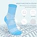 IRAMY Crew Compression Socks for Women Men with Ankle Arch Support Plantar Fasciitis Relief 3 Pairs