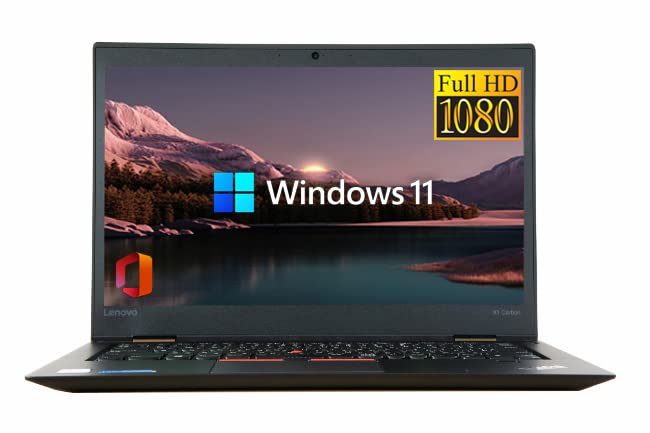 Lenovo ThinkPad X1 Carbon(Gen 4) 2016年モデル 14型FHD IPS液晶 (1920x1080) - Intel  Core i5-6200U - 8GBメモリ - SSD 1TB - Ｗebカメラ - Office H&B 2019 - Win11搭載 ...