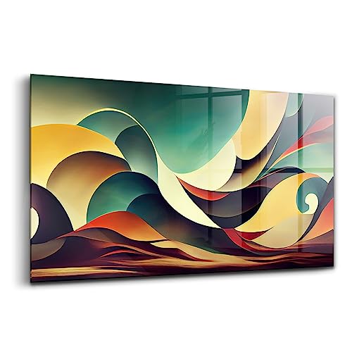 Décoration murale en verre coloré 140x70 cm idéale pour votre salon
