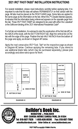 2021 International Residential Code (IRC) Fast Tabs