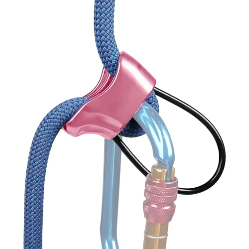 EVTSCAN Outdoor Descender High Altitude Drop Slow ATC Protector Descending Device Safety for Rock Climbing