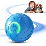 GMTEO Springender Aktivierungsball für Hunde, 2025 Neu Sprung Hundespielzeug Intelligenz Selbstbeschäftigung, Elektrisch Hundespielzeug Ball Interaktiv für Katzen Hunde (Blau)