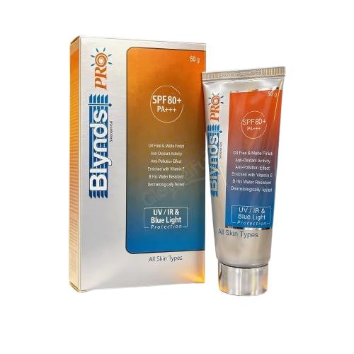 Blynds Pro SPF 80+ PA+++ Sunscreen for Face, Advanced UV, IR & Blue Light Protection, Oil-Free Matte Finish, Water Resista... - Review, Price and Buying Guide