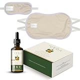 KiyoVeda Organic Castor Oil Wellness Kit Tan– Reusable Cotton Waist & Neck Wrap with 200ml Cold-Pressed Castor Oil Pack Wrap Kit - for Detox and Hormone Balance