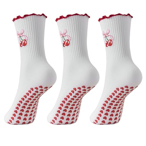 Pilates-socken mit griffen für damen
