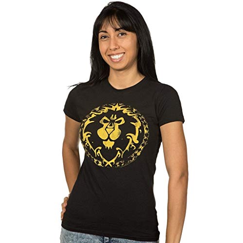 JINX Word of Warcraft Alliance Shield Femme T-Shirt (S)