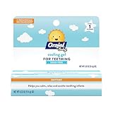 Orajel Baby Daytime Cooling Gel for Teething, Drug-Free, #1 Pediatrician Recommended Brand for Teething*, One .33oz Tube