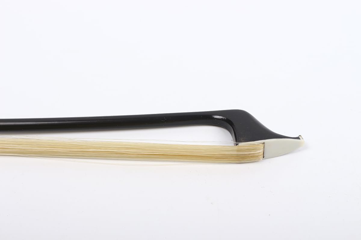 Carbon Fiber Cello bow 4/4 Ebony Frog Natural bow hair Well Balanced Lightweight Strong (Pearl Inlay)