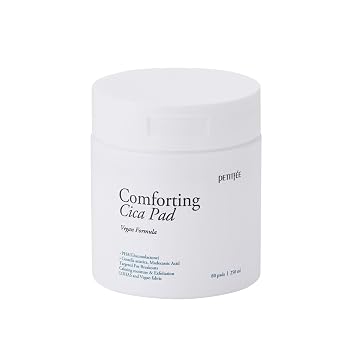 Comforting Cica Pad 80 Pads Face Cica Toner Pads with PHA, Centella Asiatica, and Madecassic Acid for Daily Exfoliation, Vegan Formula, Calming & Soothing Care, Toner Mask