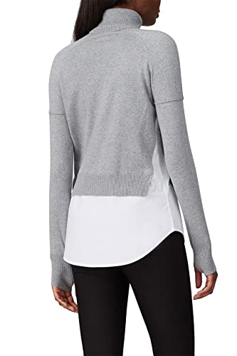 Image of Rent The Runway Pre-Loved Grey Knit Inset Sweater