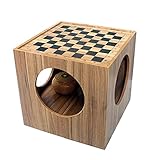 Tamaño de la tabla de ajedrez: 43x43x41cm / 16.9x16.9x16.1in;Diámetro del orificio de la mesa: 24cm / 9.4in