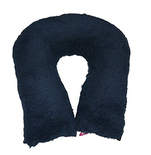 Ubio - Cojín cervical con forma de herradura, redondo, gris