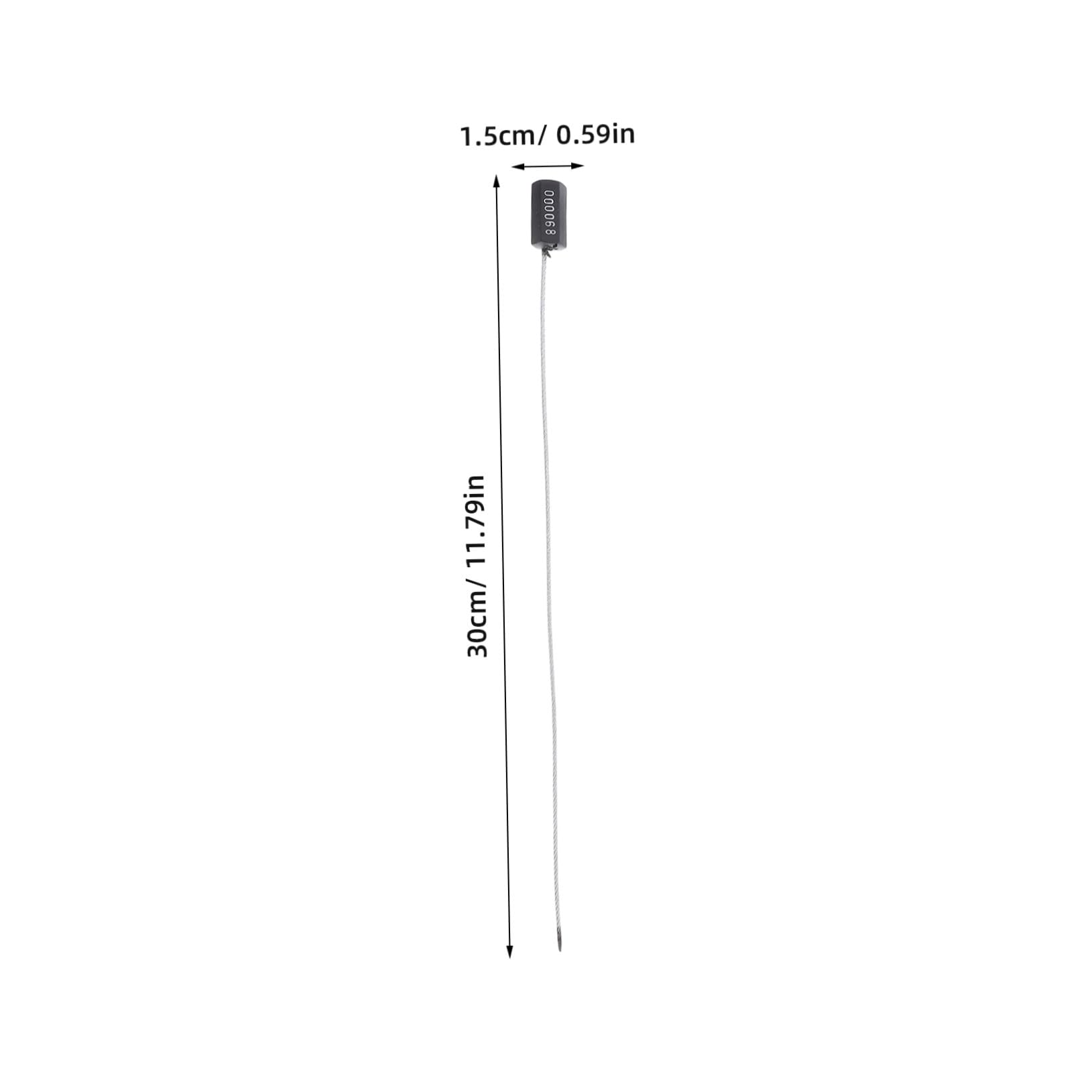 Zerodeko 100 Piezas Sellos de Seguridad de Cable de Acero Numerados Manipulación con Auto Bloqueo para Camiones Remolques Carga Etiquetas Plásticas y Metálicas para Seguimiento y Protección