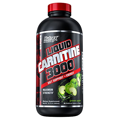 Nutrex Research Liquid Carnitine 3000 | Premium Liquid Carnitine, Stimulant Free, Fat Loss Support | Green Apple, 16 Fl Oz (Pack Of 1) #TOP13