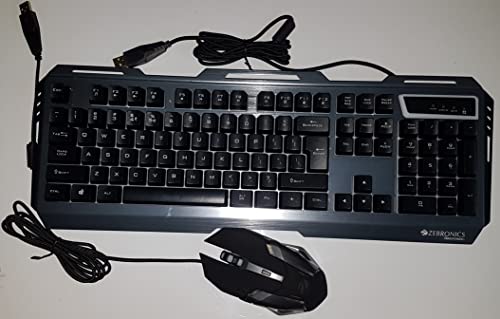 Image of Zebronics Zeb-Transformer 1 Wired Gaming Keyboard and Mouse Combo, Multi-Color LED Modes with 3 Brightness Levels