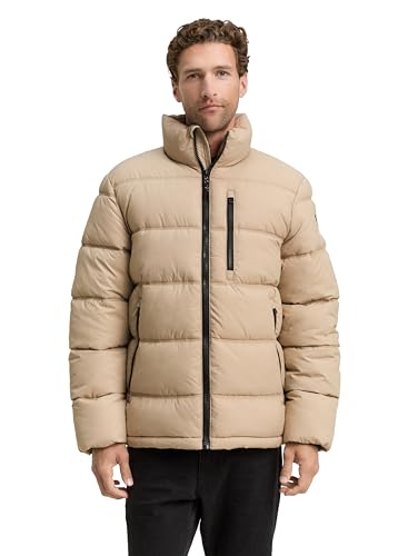 TOM TAILOR Herren Puffer-Jacke aus wasserabweisendem Material