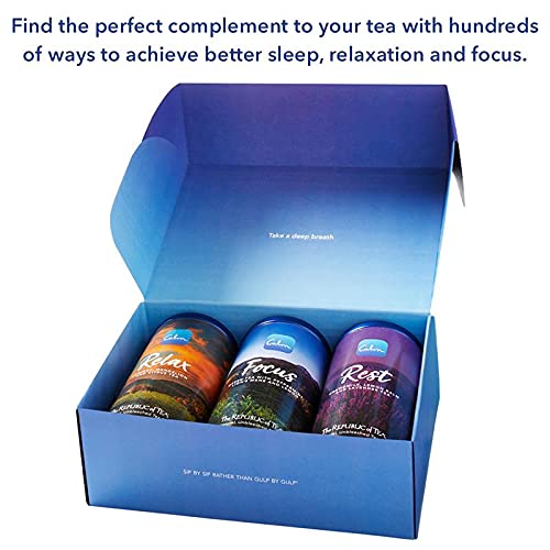 Miniatura 3 de The Republic of Tea - Juego de té Calm Health and Happiness, caja de regalo de 3 latas