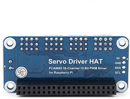 16 Channel 12-Bit PWM Servo Motor Driver Controller Board Module I2C Interface Control Steering Actuator Driver Board Steering Gear for Raspberry Pi,SG90,MG90S,MG996R