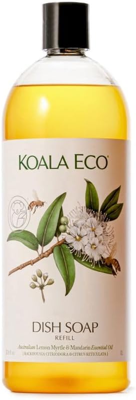 Koala Eco Dish Soap - with Australian Lemon Myrtle & Mandarin Essential Oil - 34oz