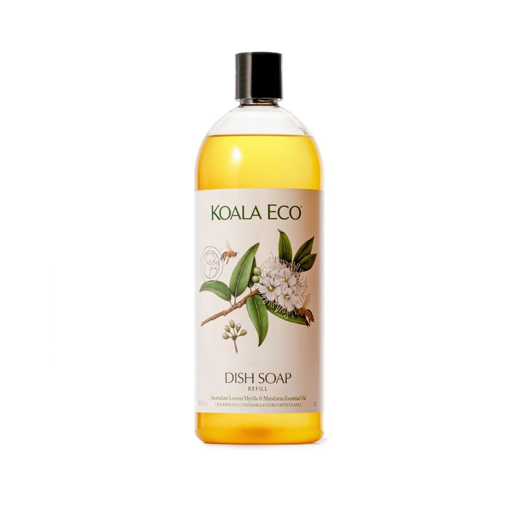 Koala Eco Dish Soap - with Australian Lemon Myrtle & Mandarin Essential Oil - 34oz