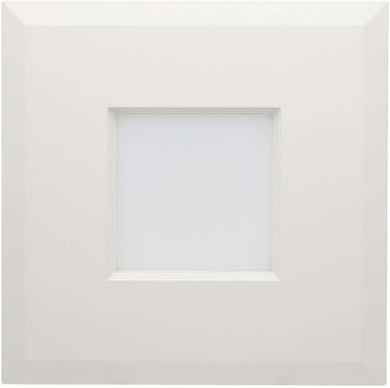 Satco LED Retrofit Downlight with Stepped Baffle, CCT and Wattage Selectable, 5-6 Inch Square, White