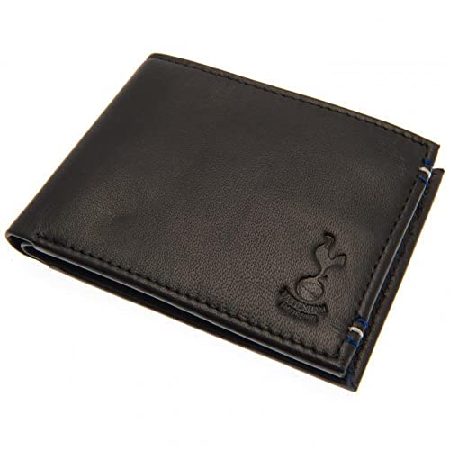 Totttenham Hotspur Fc Black Leather Executive Leather Stitched Wallet In Gift Box - Image 3