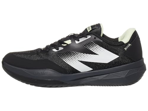 New Balance Men's FuelCell 796 V4 Tennis Shoe, Black/Silver, 112