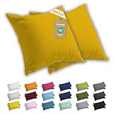 🛏️ VARIE MISURE DISPONIBILI – Set di 2 federe per cuscini da letto disponibili in diverse dimensioni standard (40x40 cm, 50x50 cm, 40x80 cm e altre), inclusa la misura 40x145 cm, ideale per cuscini specifici per chi dorme su un fianco, per un comfort ergonomico e naturale.