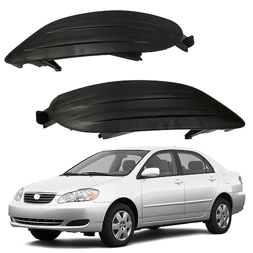 BestParts New Pair of Fog Light Lamp Bumper Covers RH LH Compatible with Toyota Camry 2002-2004 For Corolla 2005-2008 For Solara 2002-2003 Replaces 5212702170 5212802200 TO1039107 TO1038107