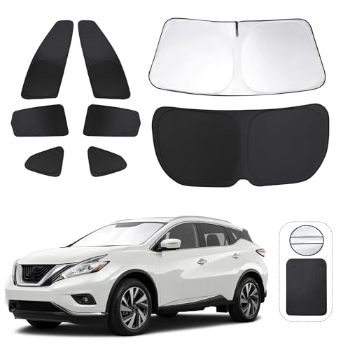 Photo 1 of TINGLU Window Shades for Nissan Murano 2015-2024 Accessories Car Side Full Windows Rear Triangular Windshield Sun Shade Sun UV Rays and Privacy Protection for Camping