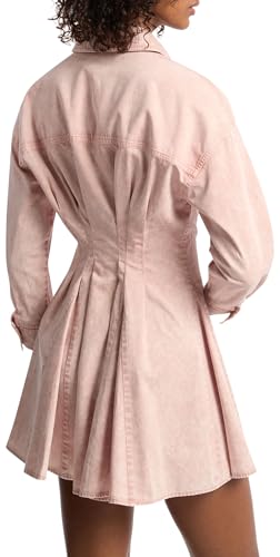 Michael Kors Women's Denim Pleated Shirt Dress2