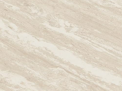 Pascal Morabito-Couchtisch mit 2 Schubladen - MDF - Travertin-Optik Beige - Antrim – Bild 7