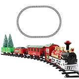 Automóvil de pasajeros luminoso altamente restaurado: El automóvil de pasajeros está diseñado para brillar maravillosamente, agregando un toque mágico a la decoración navideña..Esta característica altamente restaurada realza el ambiente festivo y convierte al tren eléctrico en una pieza central cautivadora de sus celebraciones navideñas.