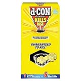 d-CON Refillable Corner Fit Mouse Poison Bait Station, 1 Trap + 6 Bait Refills