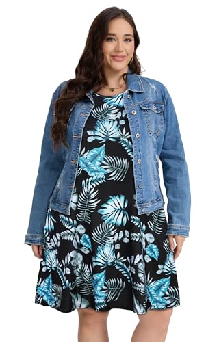 Image of elescat Plus Size Summer Dresses for Women Sleeveless Pockets Beach Tshirt Tank Sundress 2026