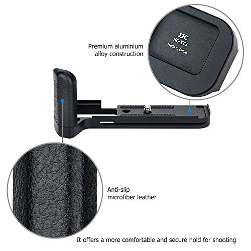 Jjc Metal Hand Grip L Bracket Holder For Fujifilm Fuji X-T3 Xt3 X-T2 Xt2 Camera, Arca Swiss Type Quick Release Plate, Replaces Fujifilm Mhg-Xt3 Mhg-Xt2 Handgrip (Not Compatible With X-T4 Xt4) #TOP6