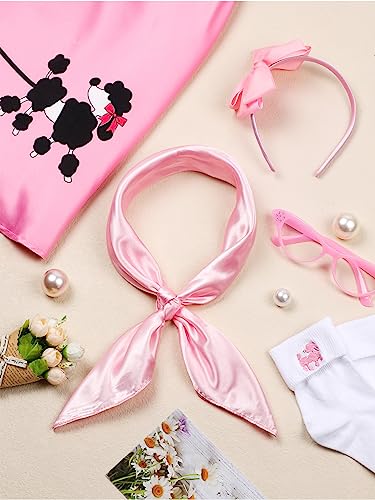 Aothso KB4452 6 Pieces 1950S Girls Poodle Skirt 50S Costume Accessory thumb #3