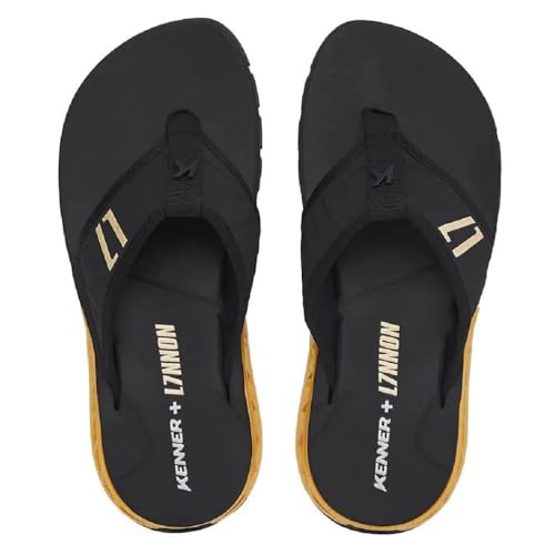 Chinelo Masculino Kenner Rakka Elite L7 Preto/Dourado 40