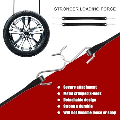 Kinzomor BUNGEE HOOK Rubber Cords With Hooks 6 Inch,Rubber Bungee Cords Heavy Duty Outdoor Rubber Tie Down Straps thumb #4