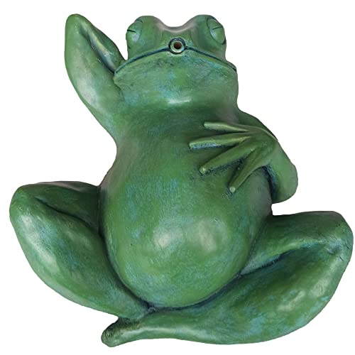 Gargouille pour Bassin - Figure Décoration de Jardin - Fontaine Jet d'eau (Grenouille couchée) Cover