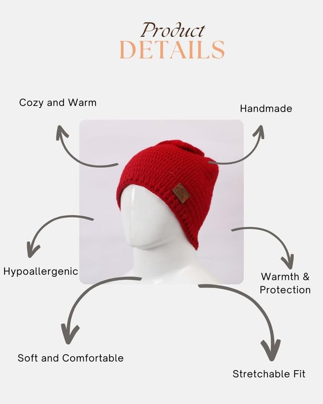 Image of Handmade Woolen Cap for Kids