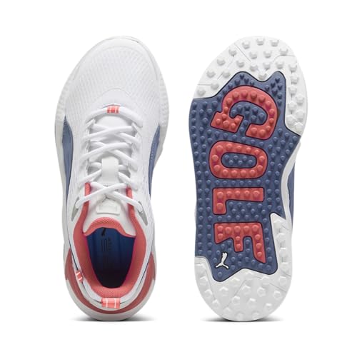 PUMA ゴルフシューズ ホワイト/ピンク/ブルー Amazon | [プーマ] ゴルフシューズ GS-X Efect WMNS レディース