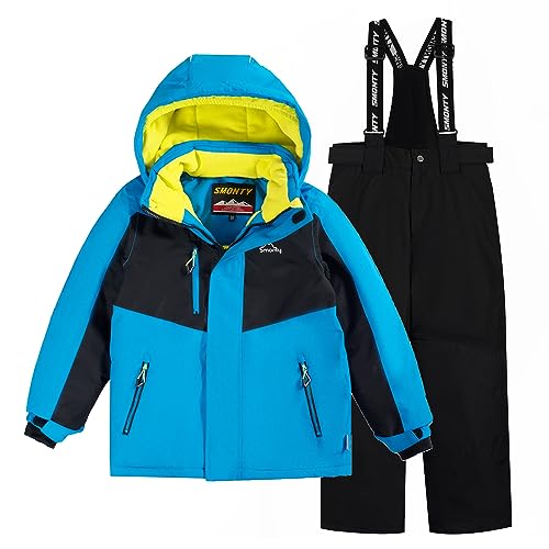 SMONTY Kinder Schneeanzug für Jungen, Winter-Skijacke & Hose,...