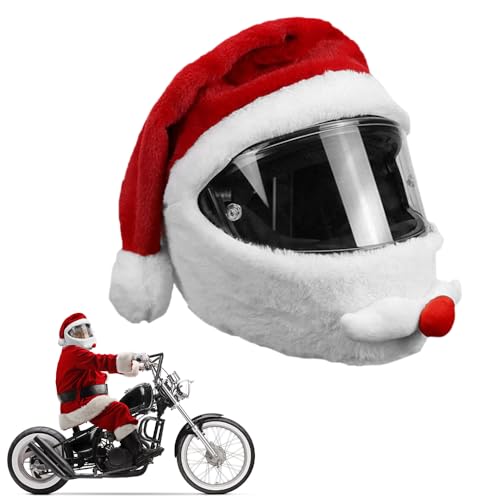 Weihnachts-Motorrad-Helmbezug, Santa Helmet Cover, Weihnachtsmann...